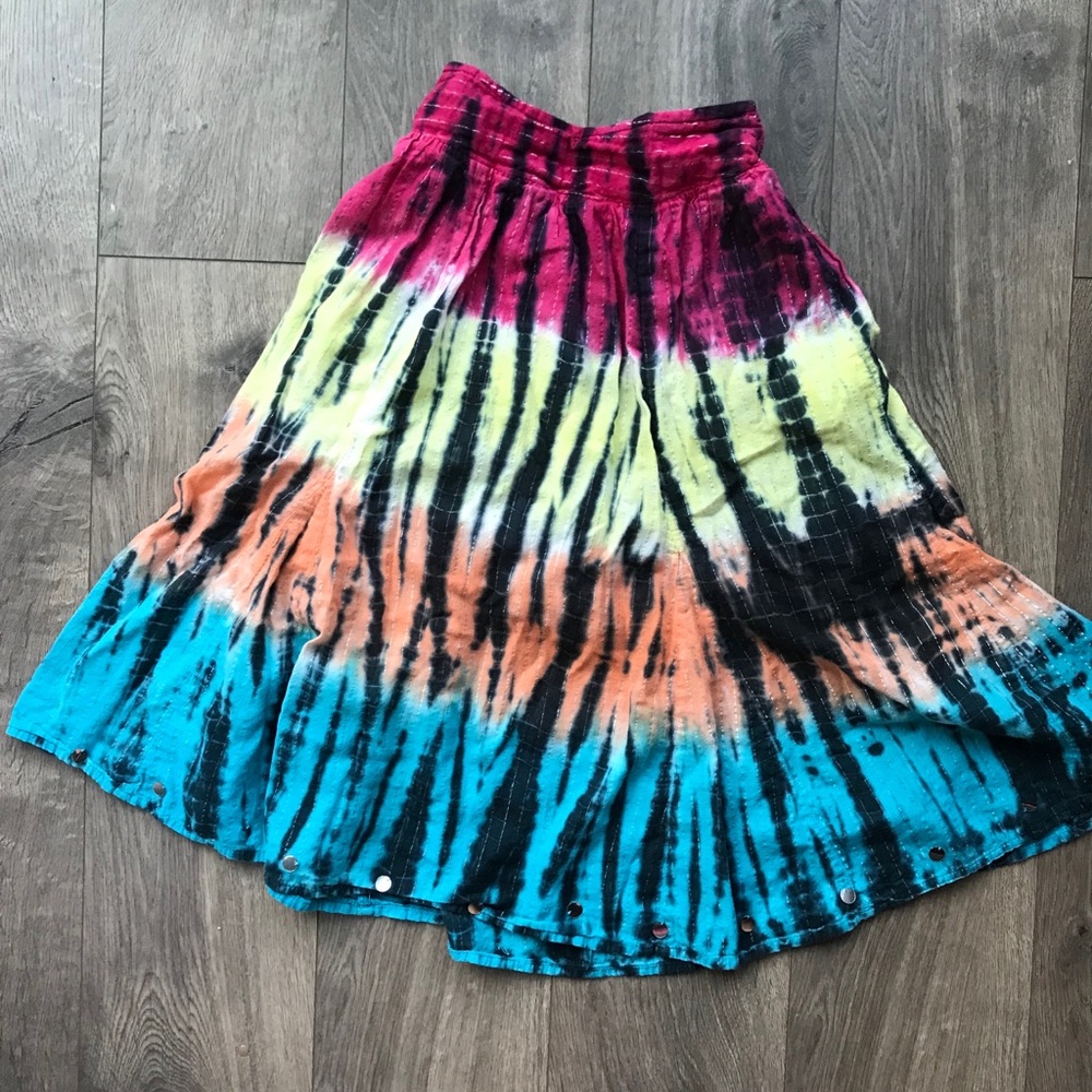💜4/$10 3/$8 Tie dye skirt long